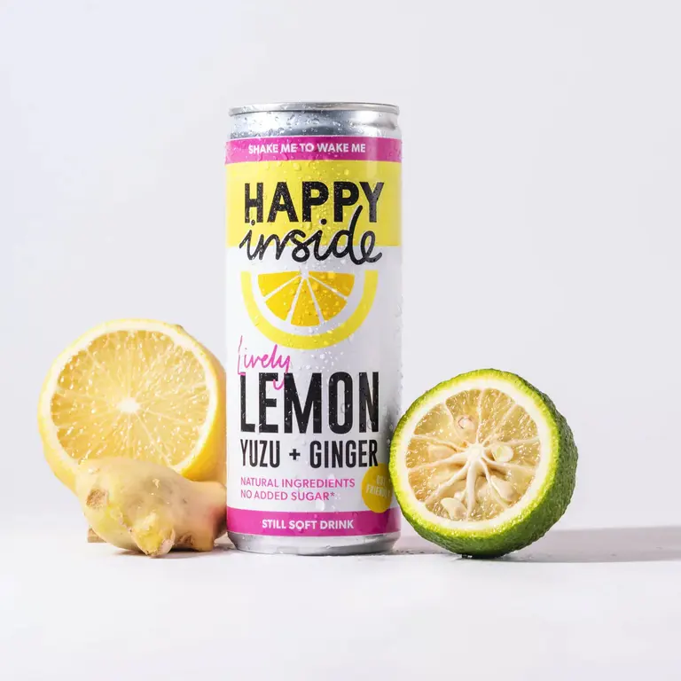 Happy Inside Lemon Yuzu & Ginger 250ml
