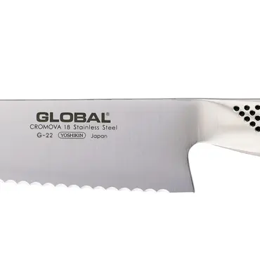 Global tagget brødkniv 20cm