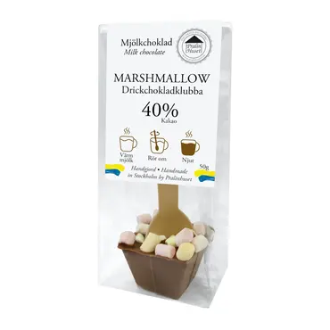 Drickchokladklubba Marshmallow 40%