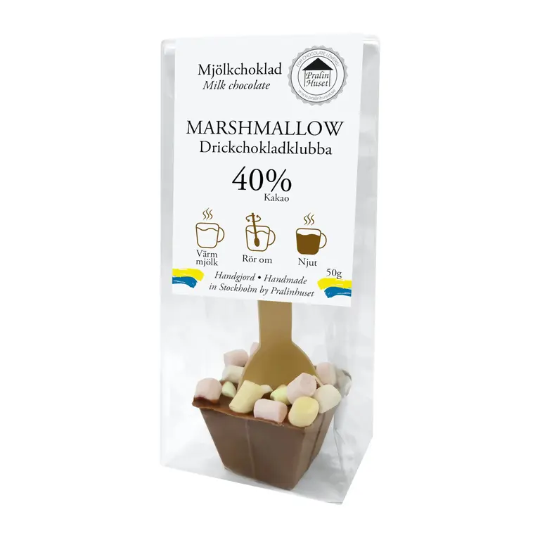 Drickchokladklubba Marshmallow 40%