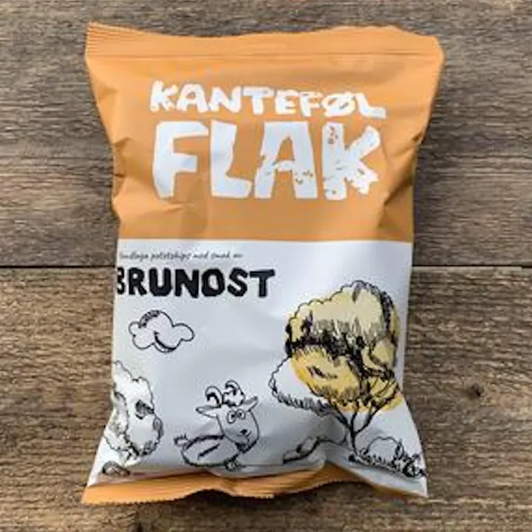 Kanteføl chips Brunost