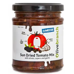 Tomatmiks m/oliven, kapers og hvitløk 190g