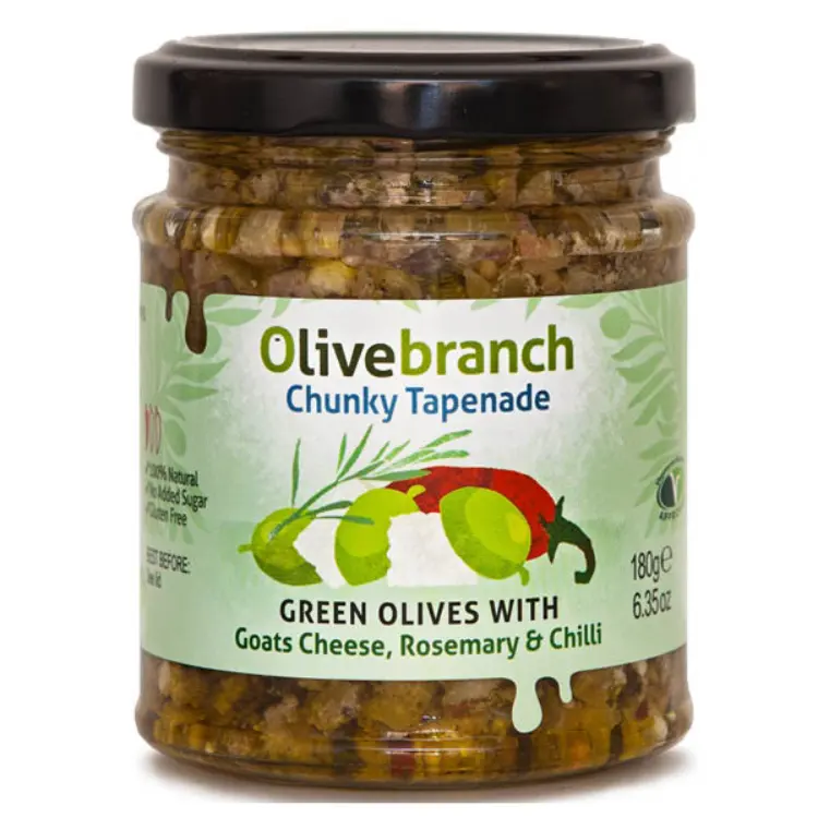 Oliventapenade m/geitost, rosmarin og chili 180g