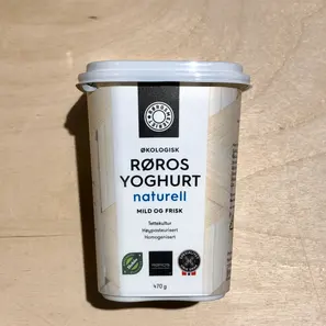 Yoghurt naturell Rørosmeieriet økologisk