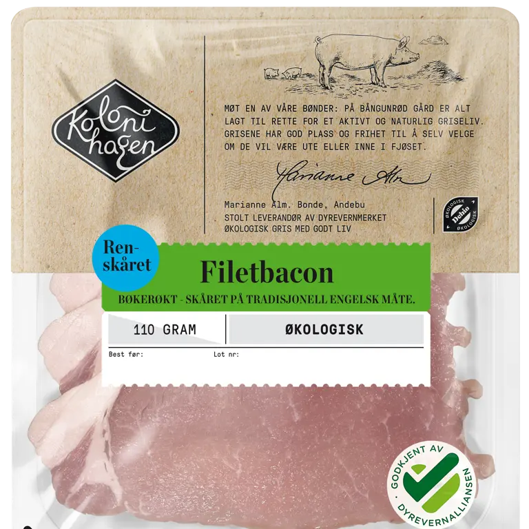 Økologisk Filetbacon