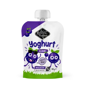 Økologisk Yoghurt klemmepose blåbær