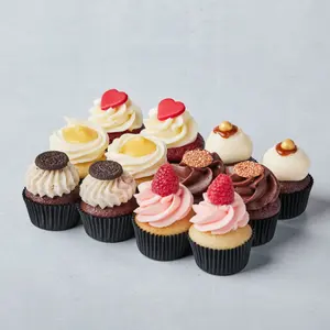 12 mini cupcakes miks