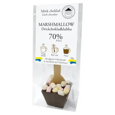 Drickchokladklubba Marshmallow 70%