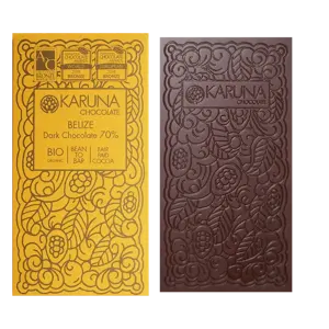 Mørk sjokolade Belize 70% - Karuna