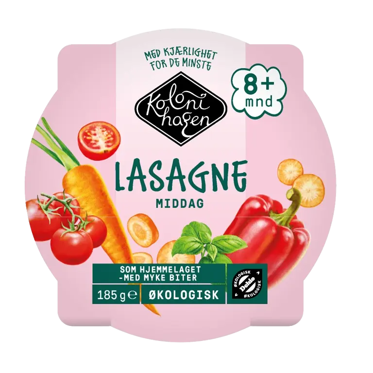 Økologisk barnemat - Lasagne