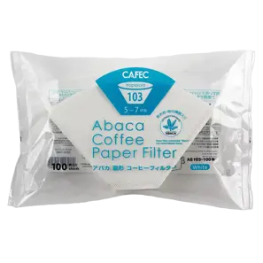 Abaca papirfilter trapes