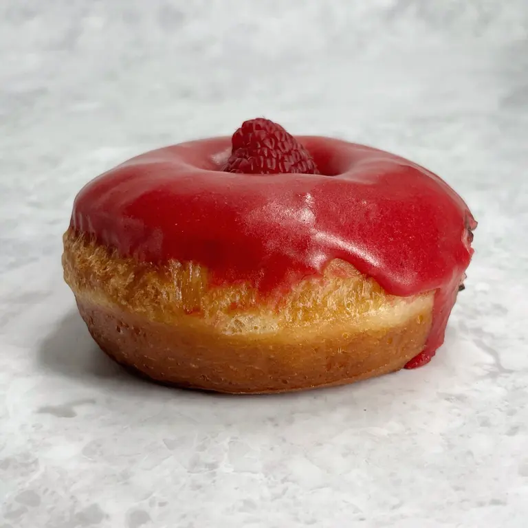 Vegan Raspberry Doughnut
