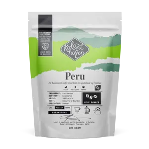 Økologisk Kaffe Peru hele bønner 225g