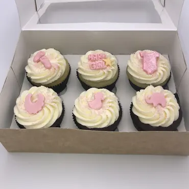 Cupcakes Baby Shower Pink