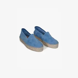 Espadrilles til dame - lyse blå loafers