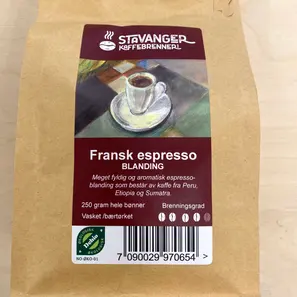 Espresso Fransk økologisk