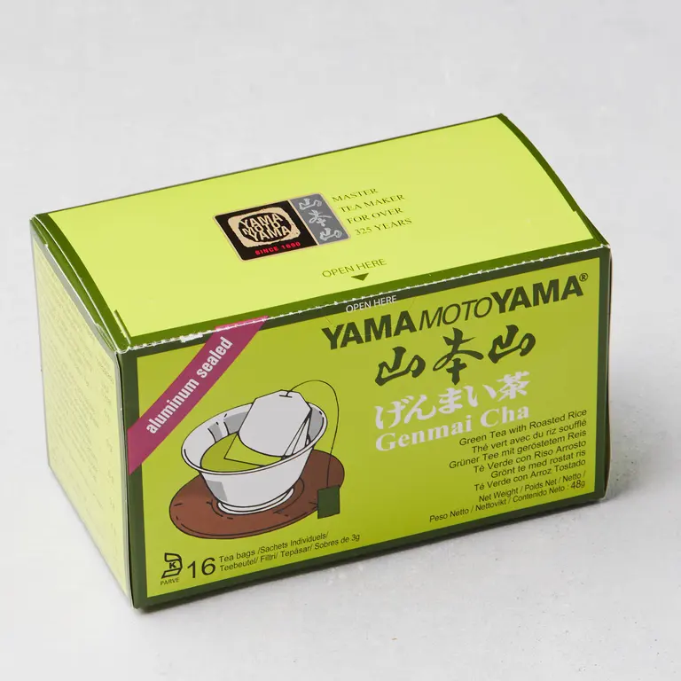 Yamamotoyama Genmaicha grønn te i poser