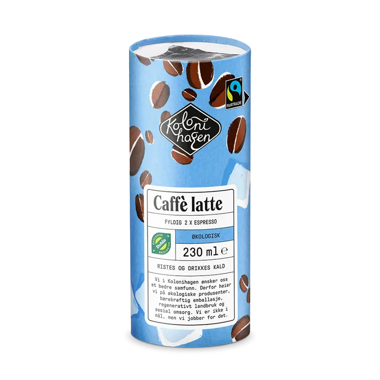 Økologisk Iskaffe Caffe latte