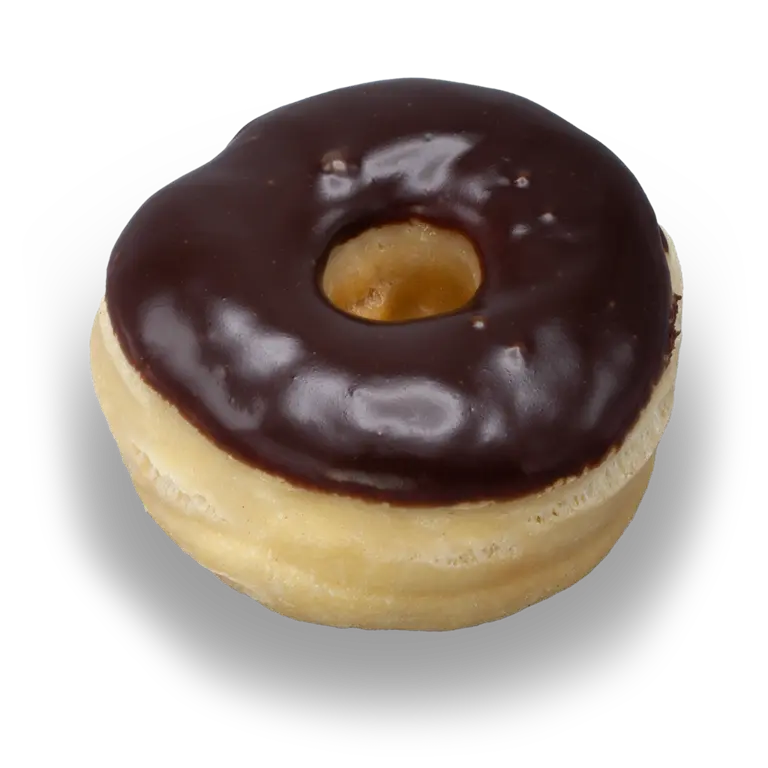 Mørk sjokolade donut